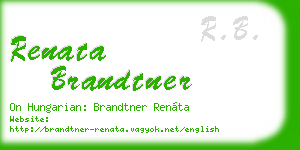 renata brandtner business card